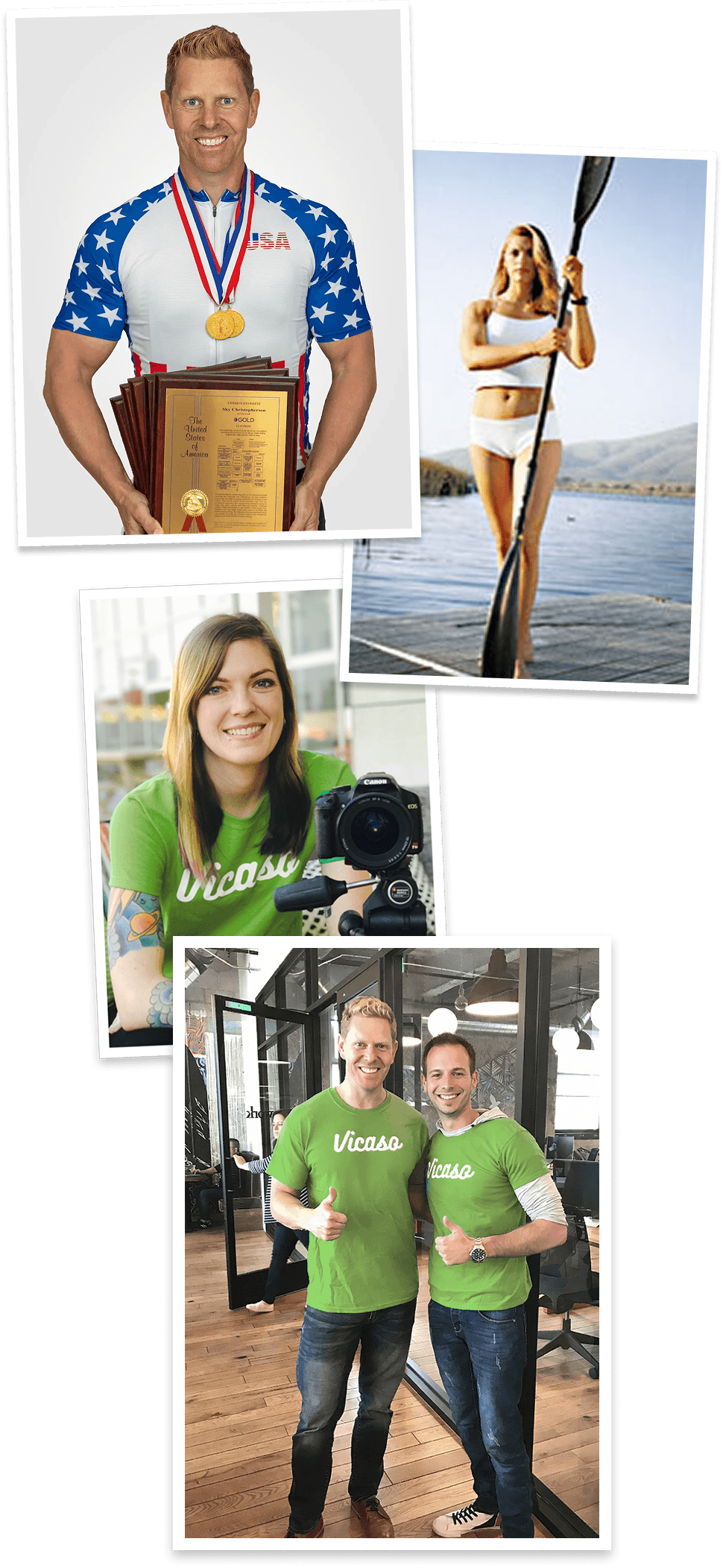 Vicaso founders and team through the years